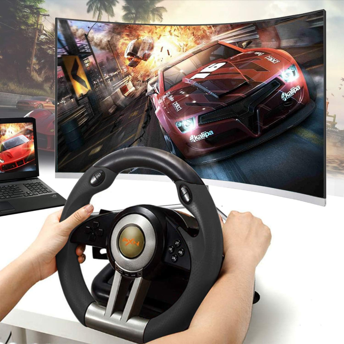 Volante PXN SpeedForce 3 en 1 Volante